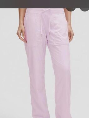 lululemon athletica Light Pink Drawstring Track Pants